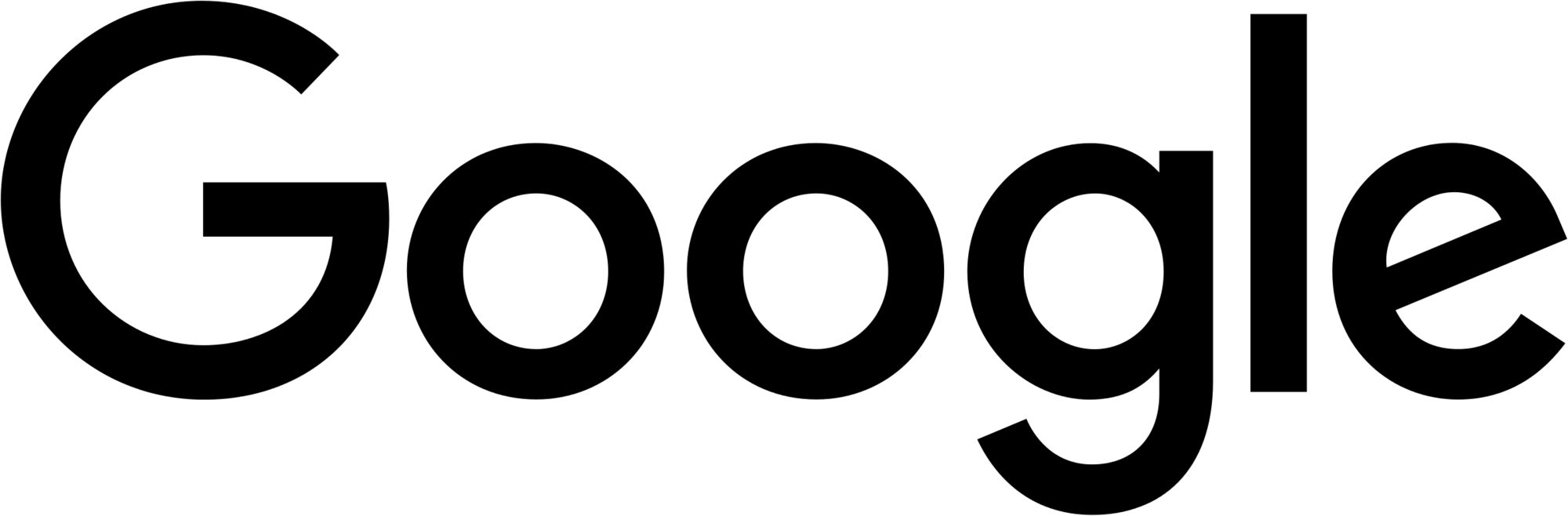 Black Google logo